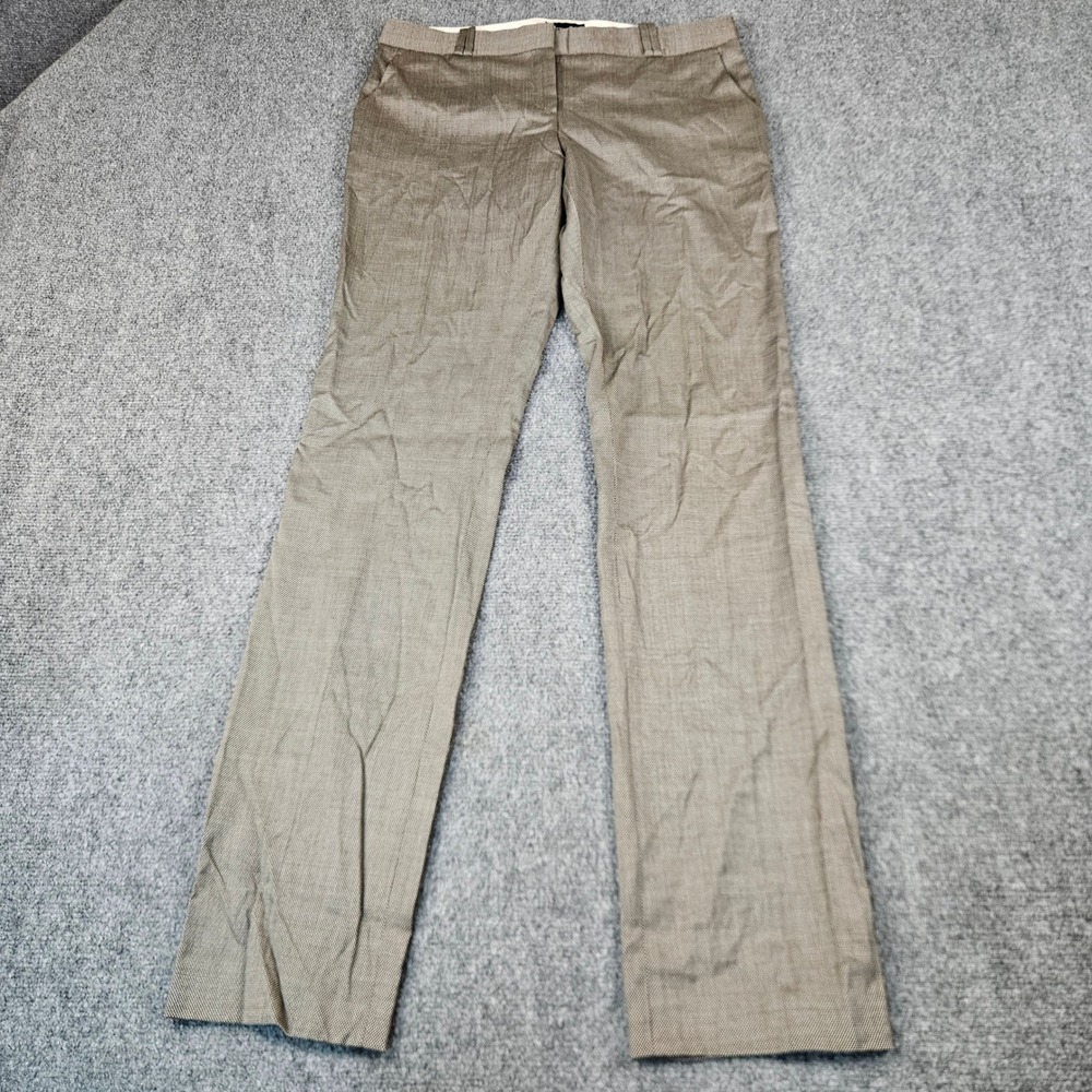 Massimo Dutti Brown Micro Pattern Straight Leg Dress Pants Mens